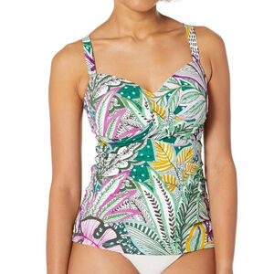 Profile by Gottex Women's Standard Tropic Boom D-Cup Tankini